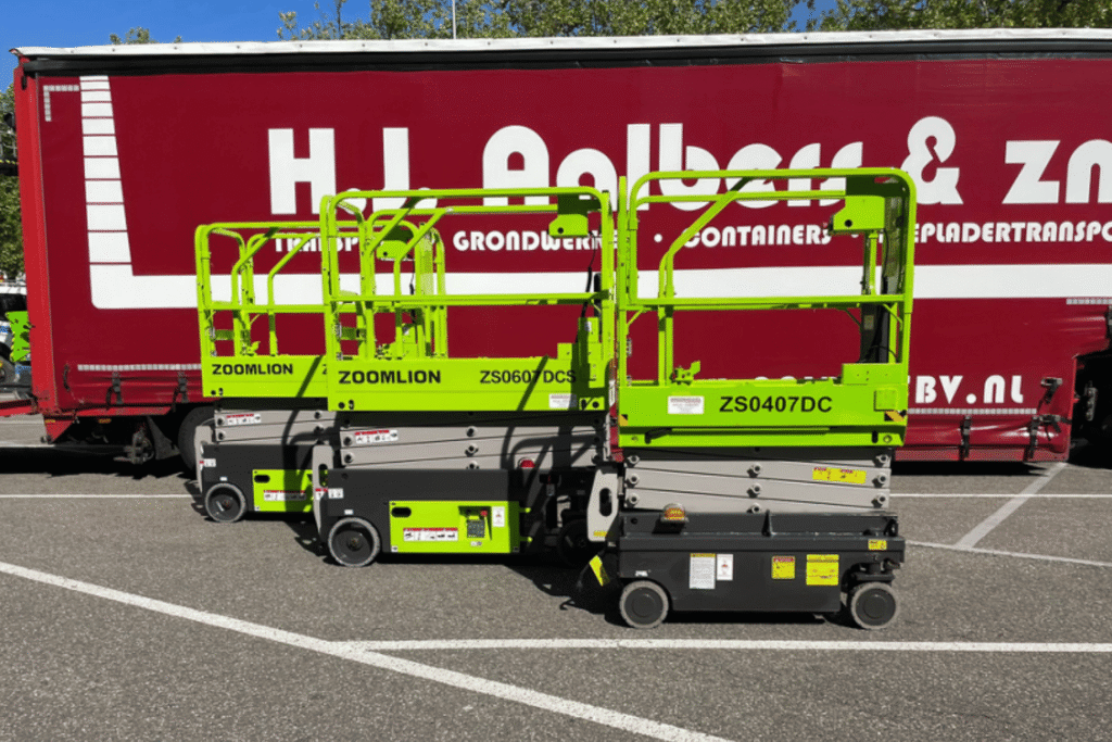 Nieuwe Zoomlion hoogwerkers voor klant op de RAI in Amsterdam