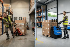 Handmatige vs. elektrische palletwagen wat levert het meest op
