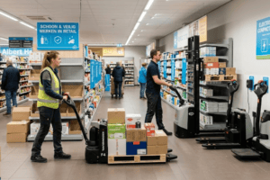 Intern transport in de retail compacte hulpjes die het verschil maken